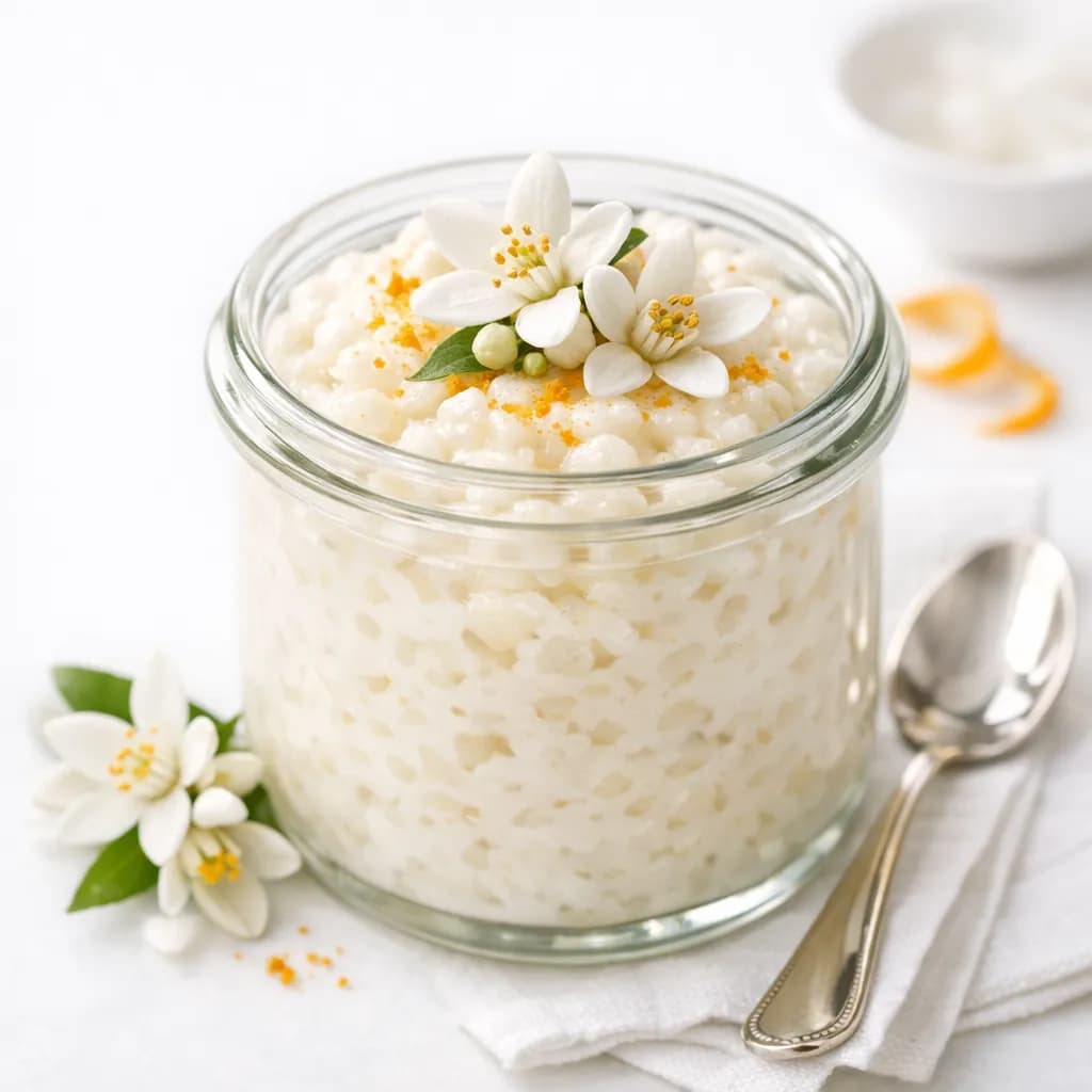 Riz au lait à la fleur d’oranger