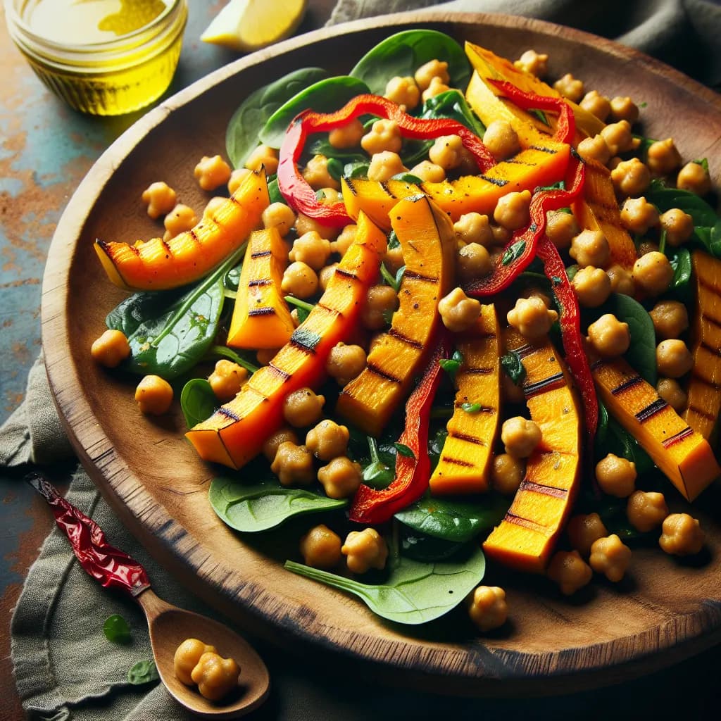 Roasted Pumpkin and Chickpea Salad