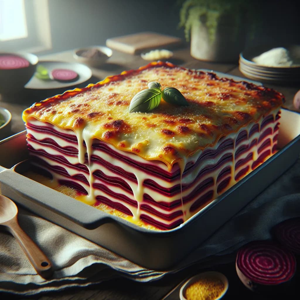 Rote Beete Lasagne