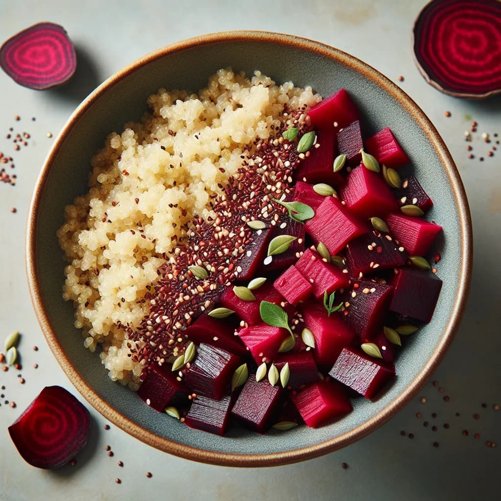 Rote Bete und Quinoa Bowl