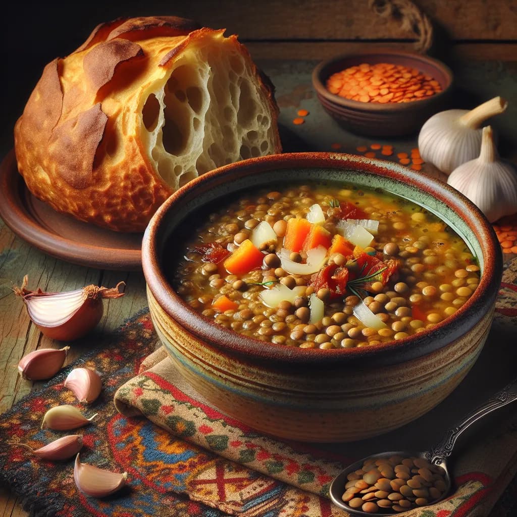 Sacone Linsensuppe