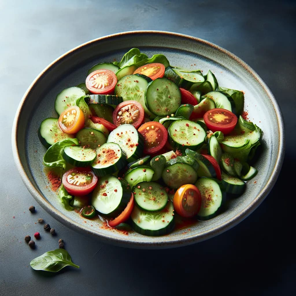 Salada de Inverno com Pepino e Tomate