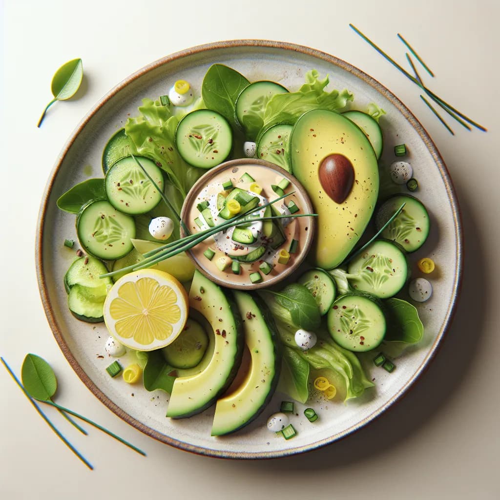 Salade de Concombre et Avocat