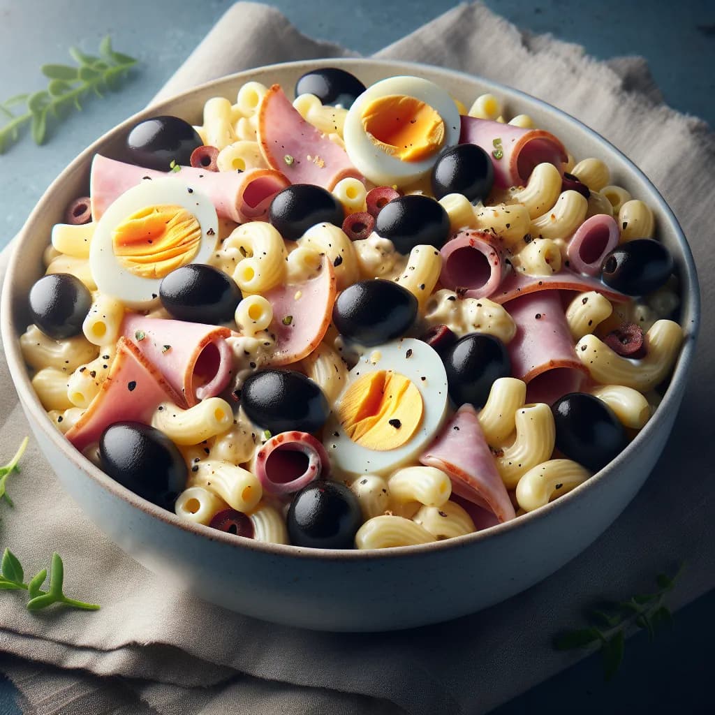 Salade de Macaroni au Jambon