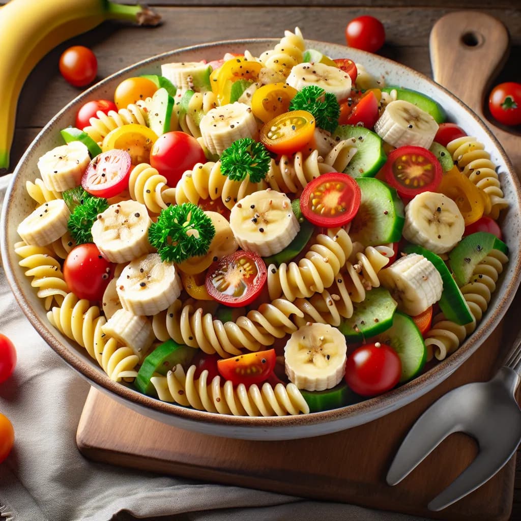 Salade de Pâtes aux Bananes