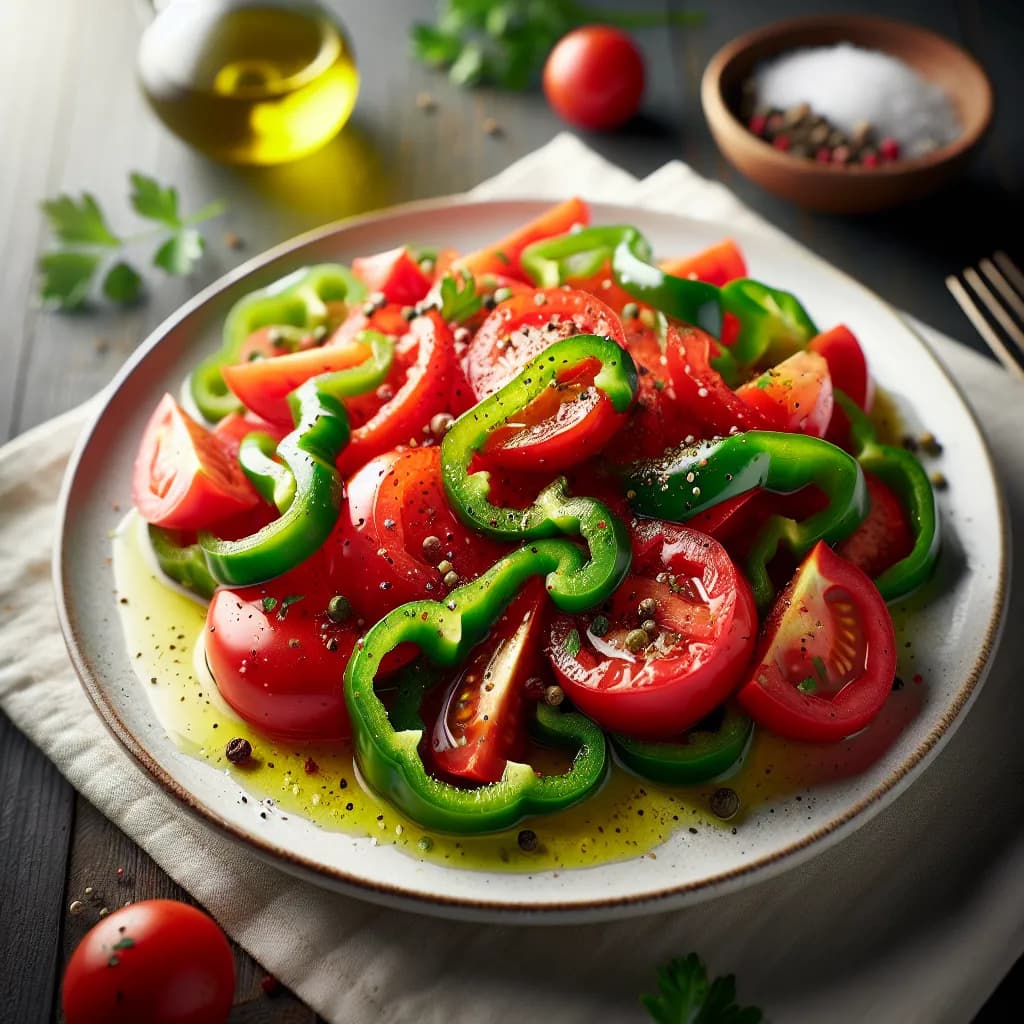 Salade de Tomates et Poivrons