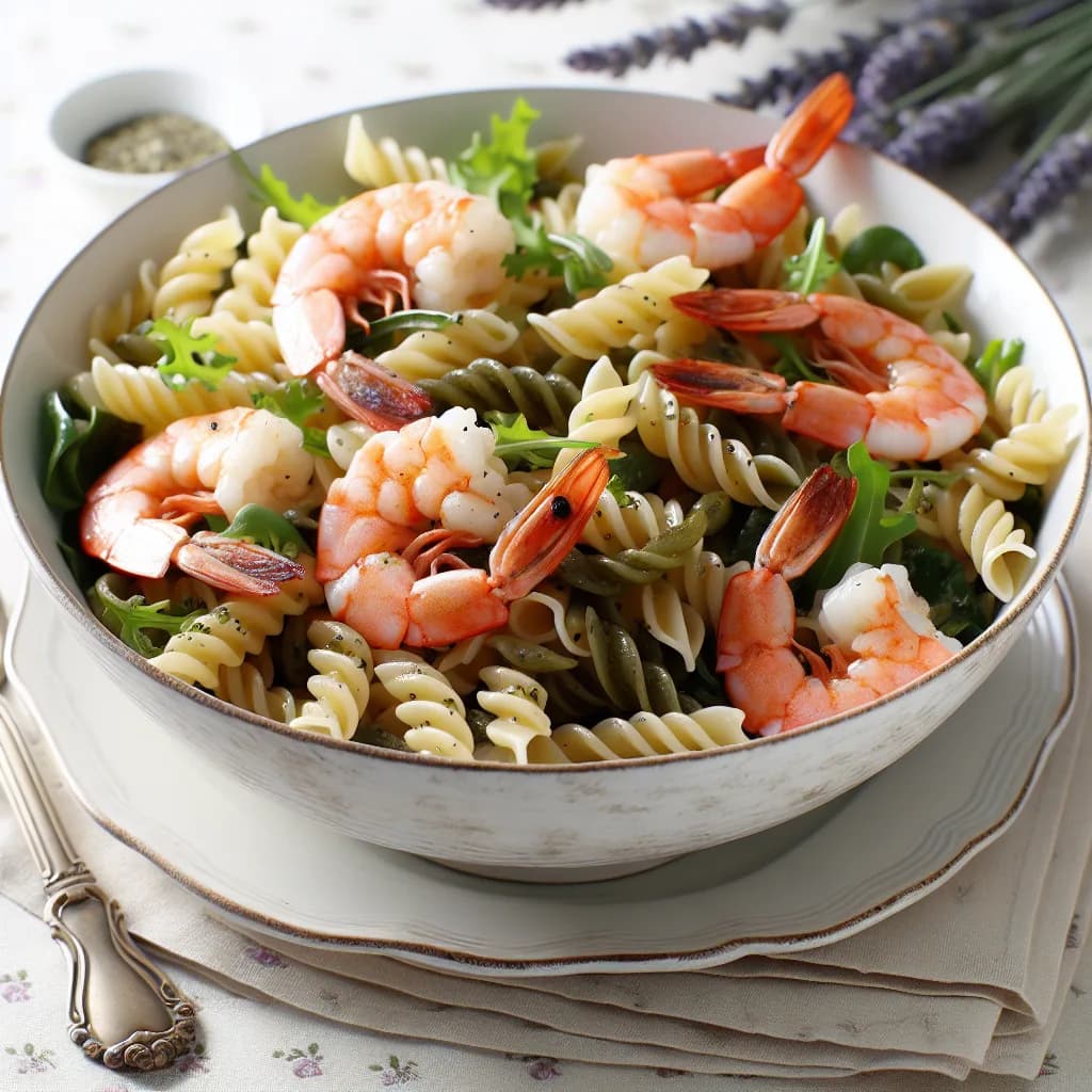 Salade de pâtes aux gambas