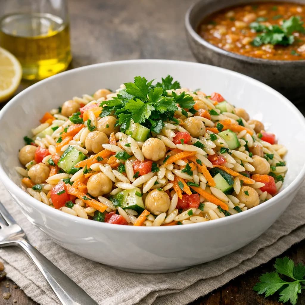 Salade tiède de langue d'oiseau et Harira