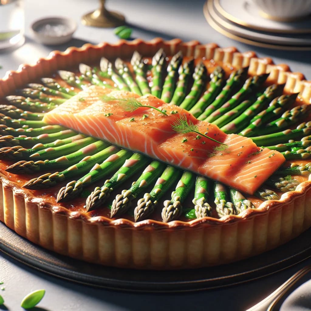 Salmon and Asparagus Tart