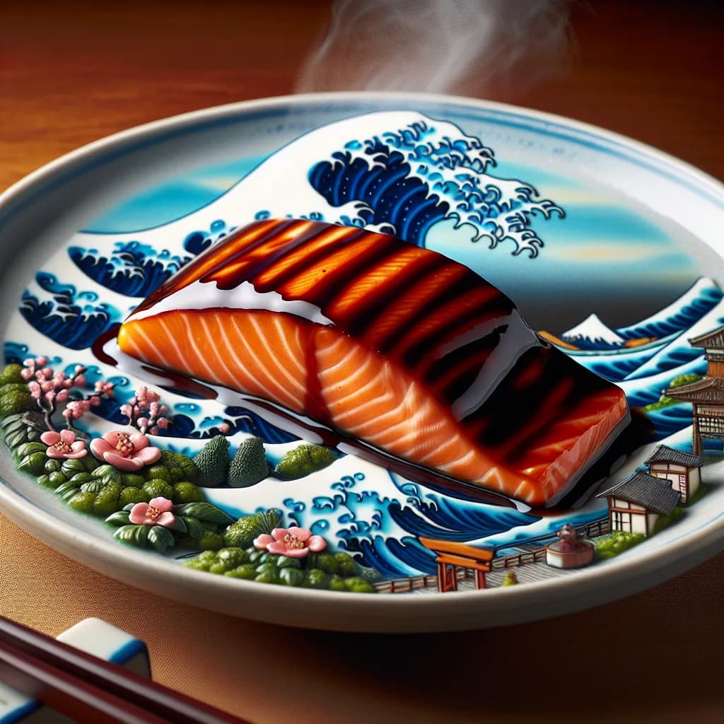 Salmone Teriyaki Hokusai