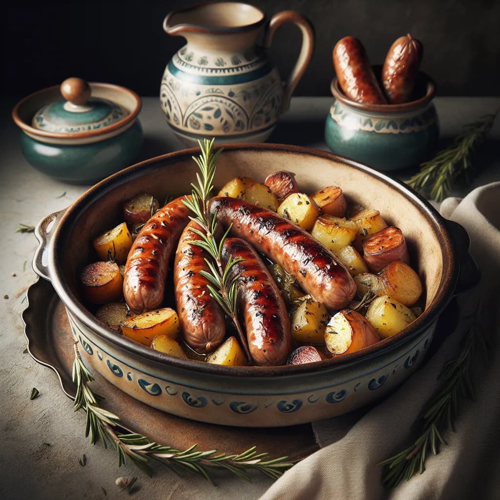 Salsiccia e Patate al Forno
