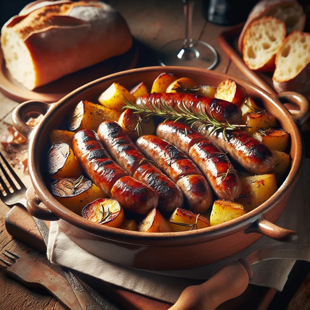 Salsiccia e Patate al Forno