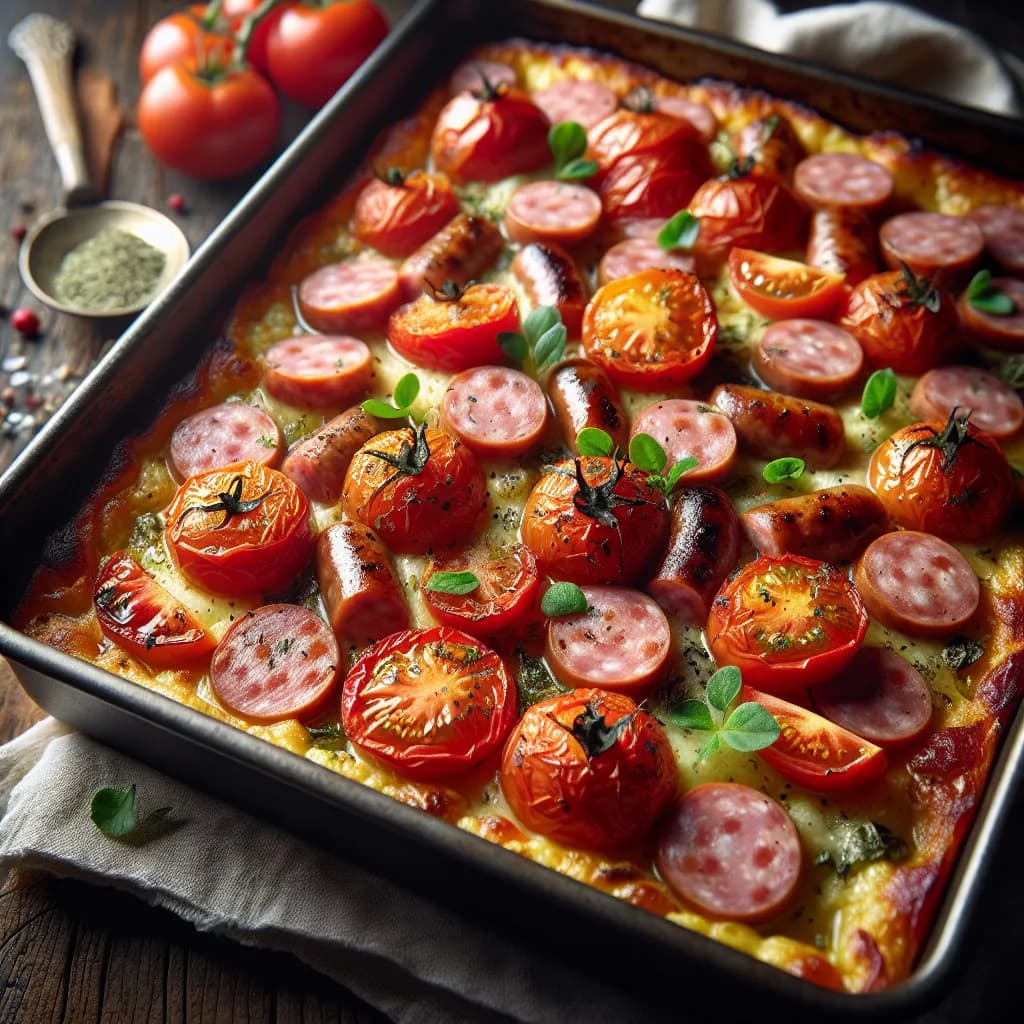 Salsiccia e Pomodori al Forno