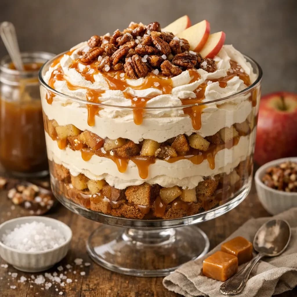 Salted Caramel Apple Trifle