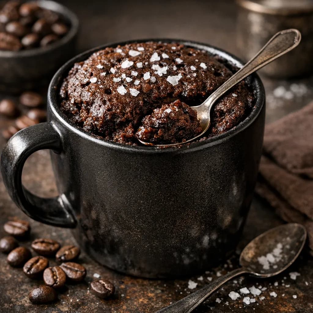 Salted Coffee Cocoa Mug Cake