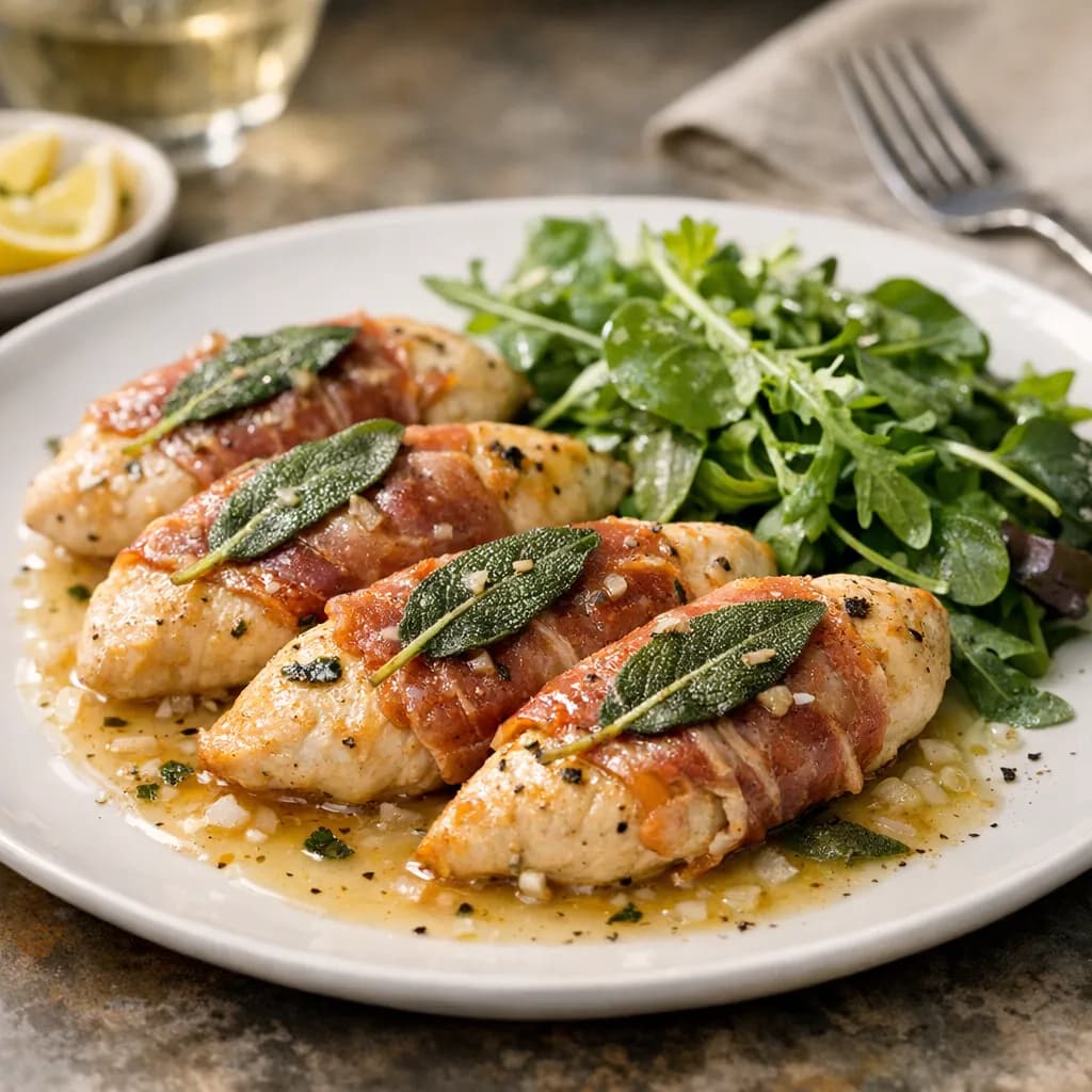 Saltimbocca de poulet