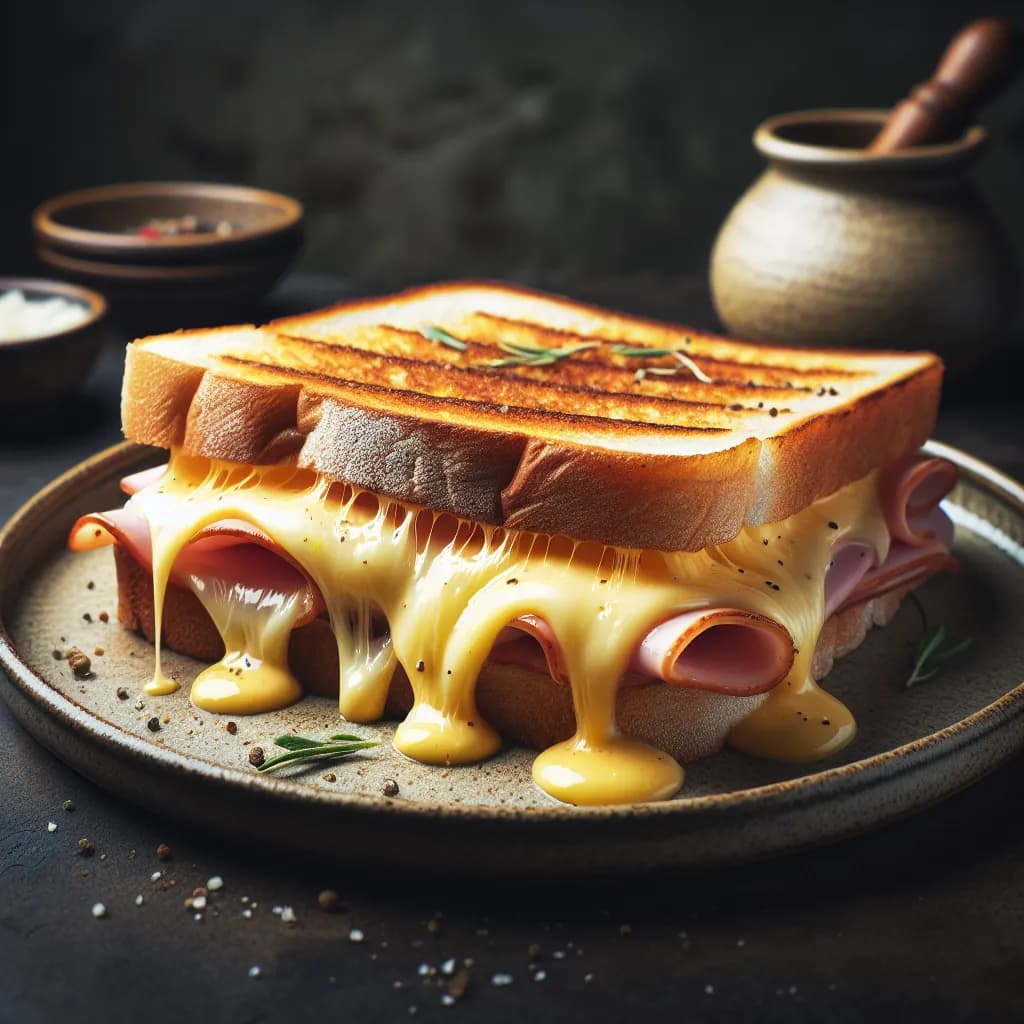 Sandwich au Jambon et Fromage