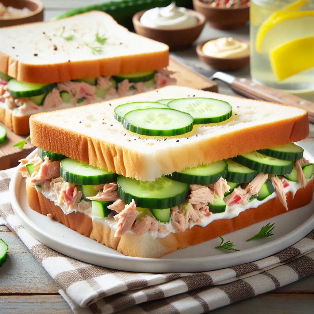 Sandwich au Thon et Concombre