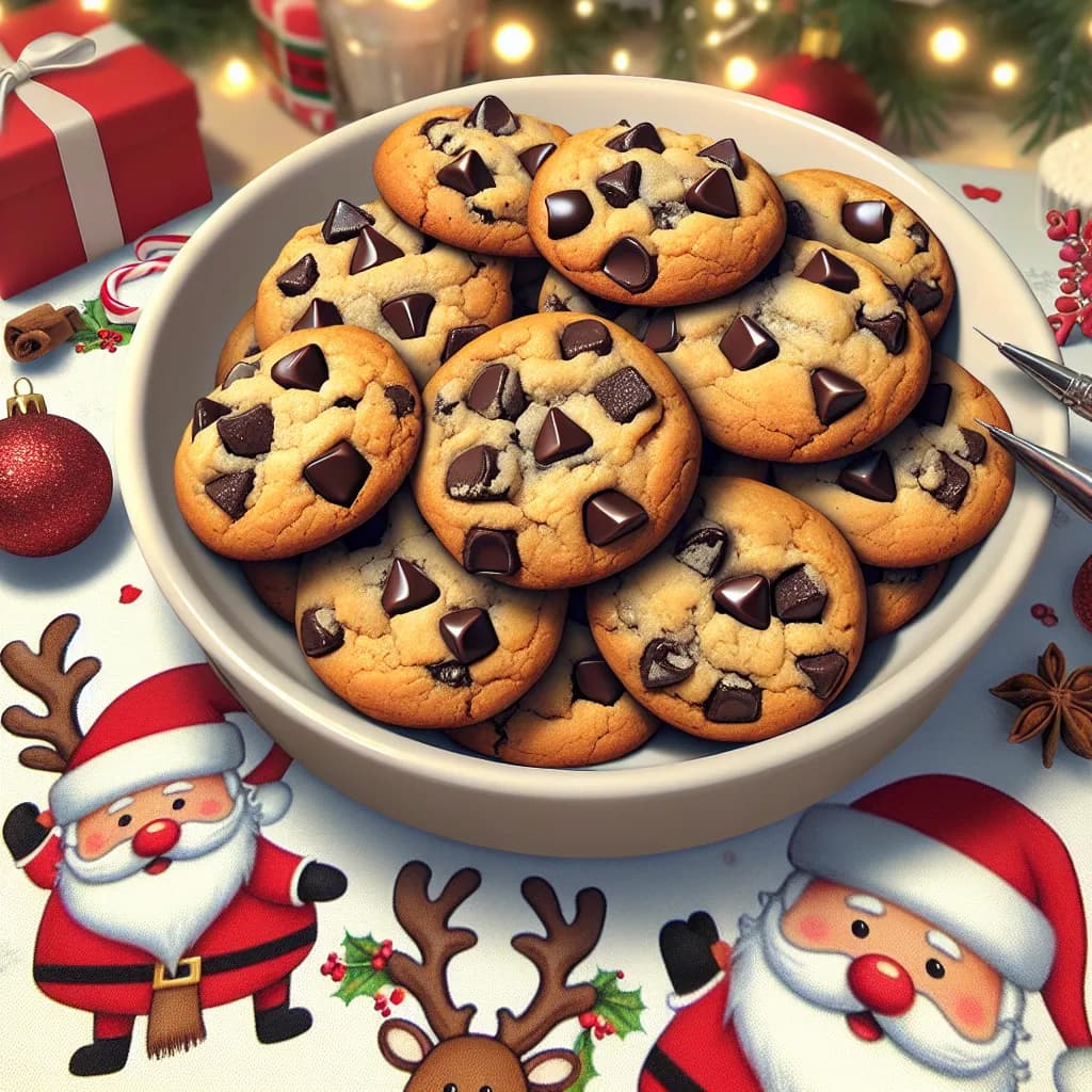 Santa's Chocolate Chip Cookies