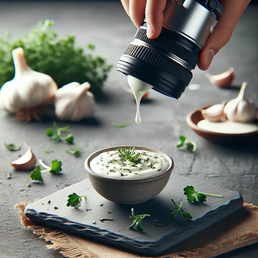 Sauce Yaourt à l'Ail et aux Herbes