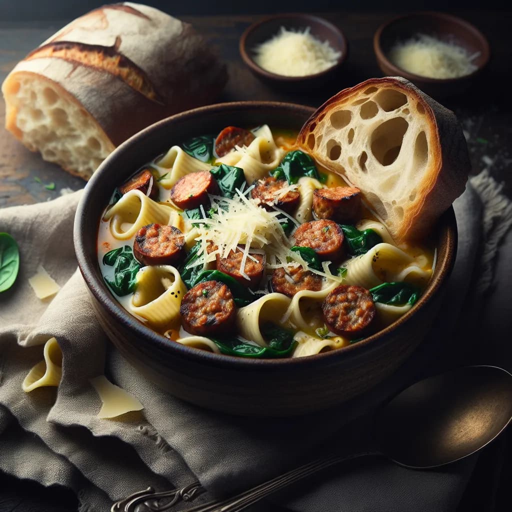 Sausage Lasagna Soup