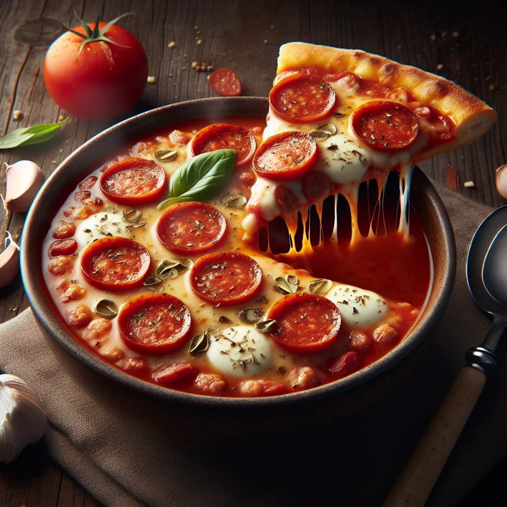 Sausage Pizza Soup