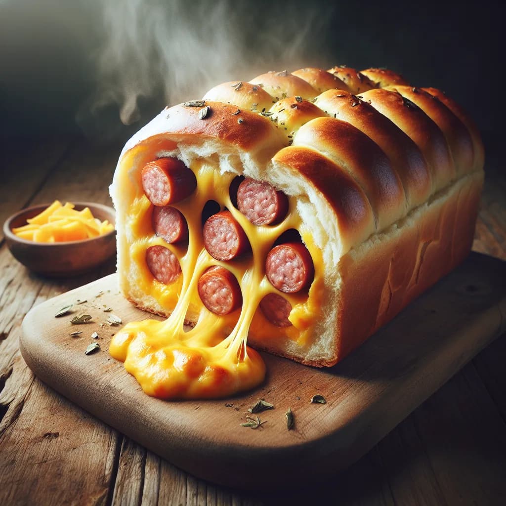 Sausage and Cheese Stuffed Bread