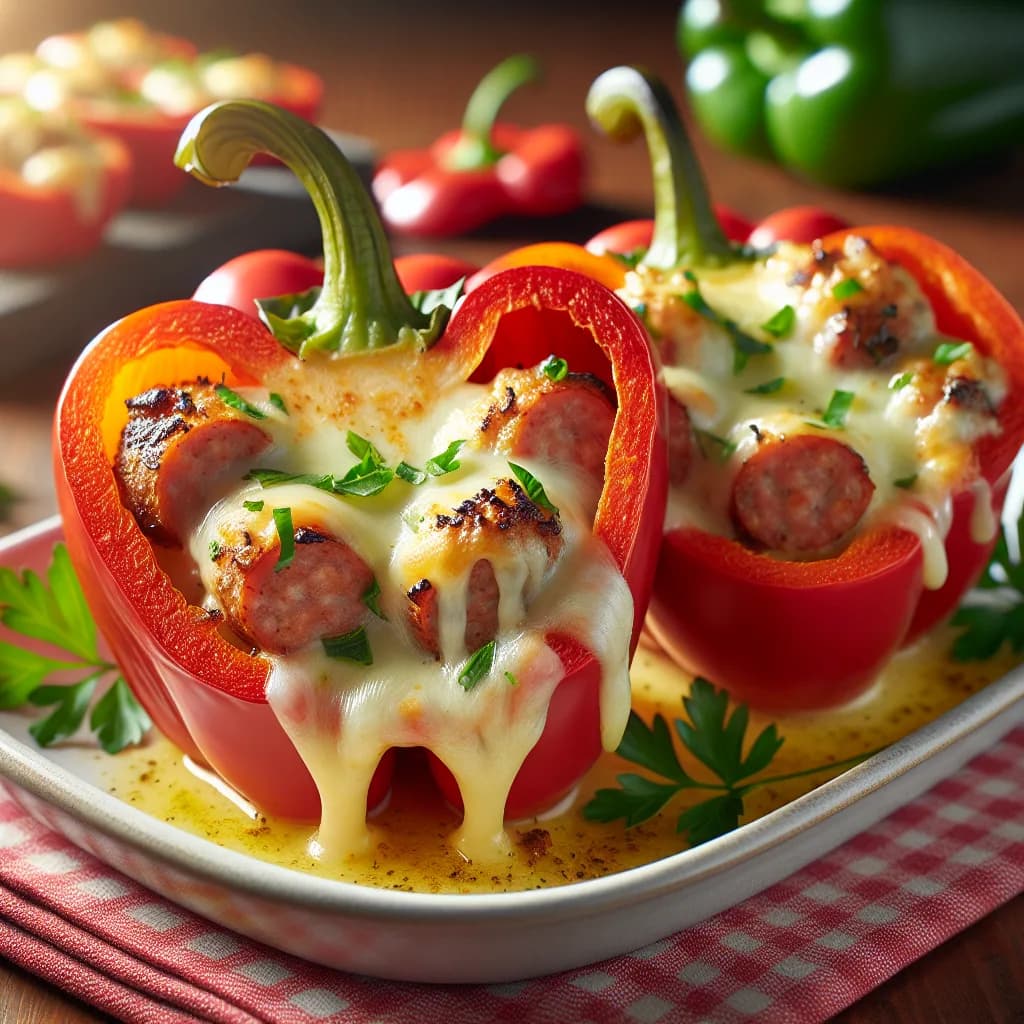 Sausage and Cheese Stuffed Peppers