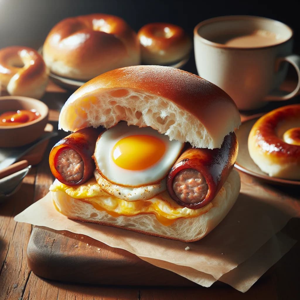 Sausage and Egg Breakfast Roll