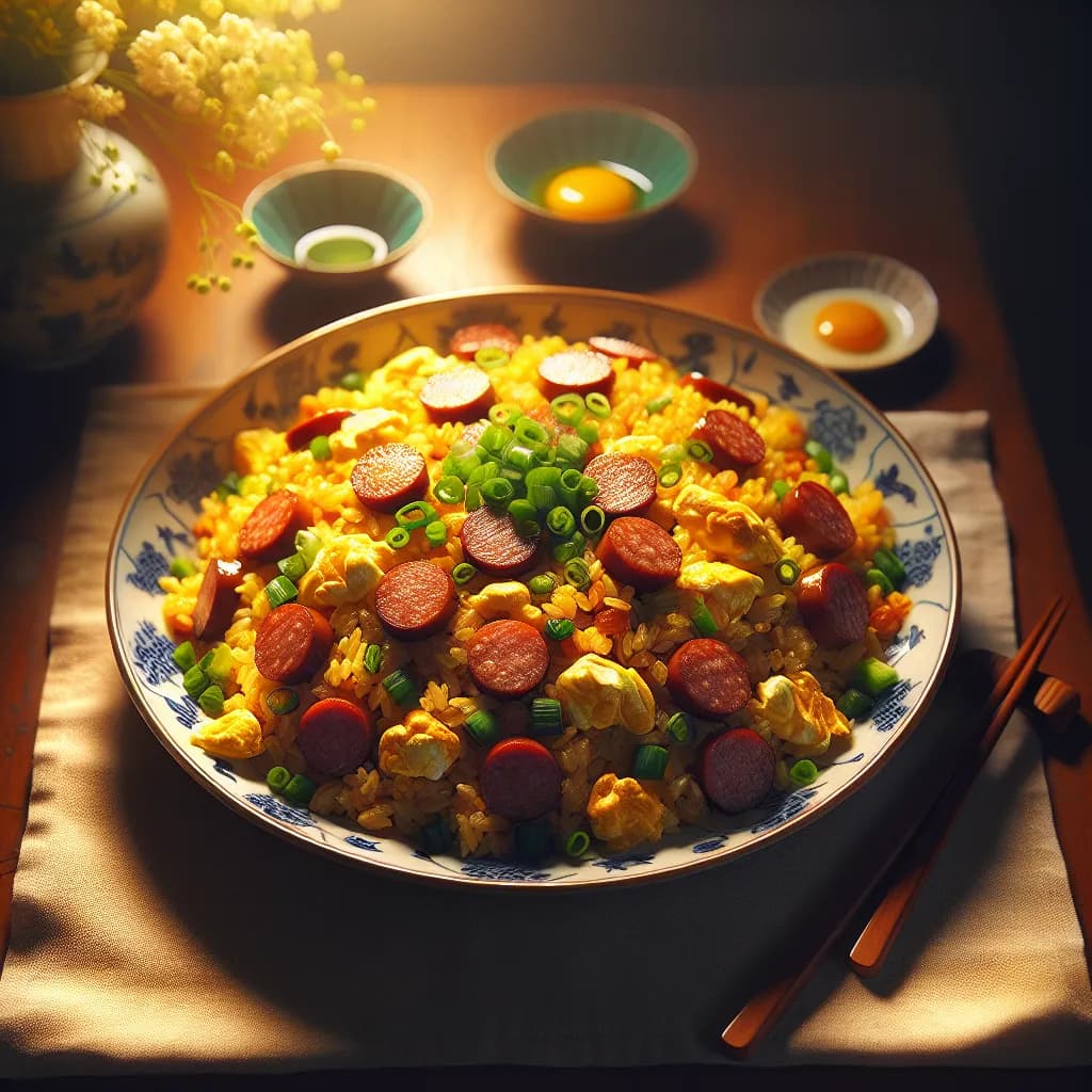 Sausage and Egg Fried Rice