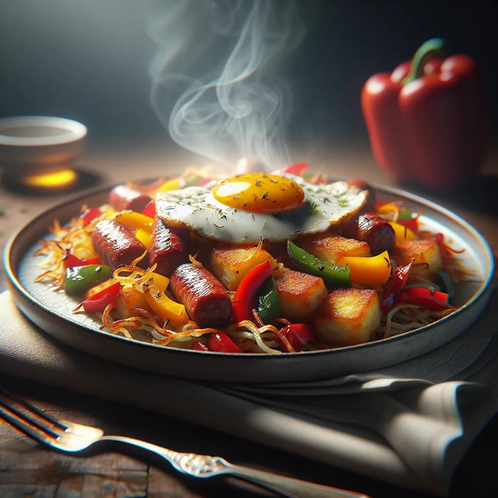Sausage and Egg Hash