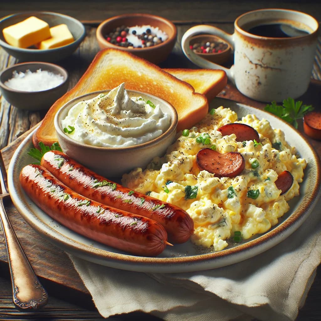 Sausage and Egg White Scramble