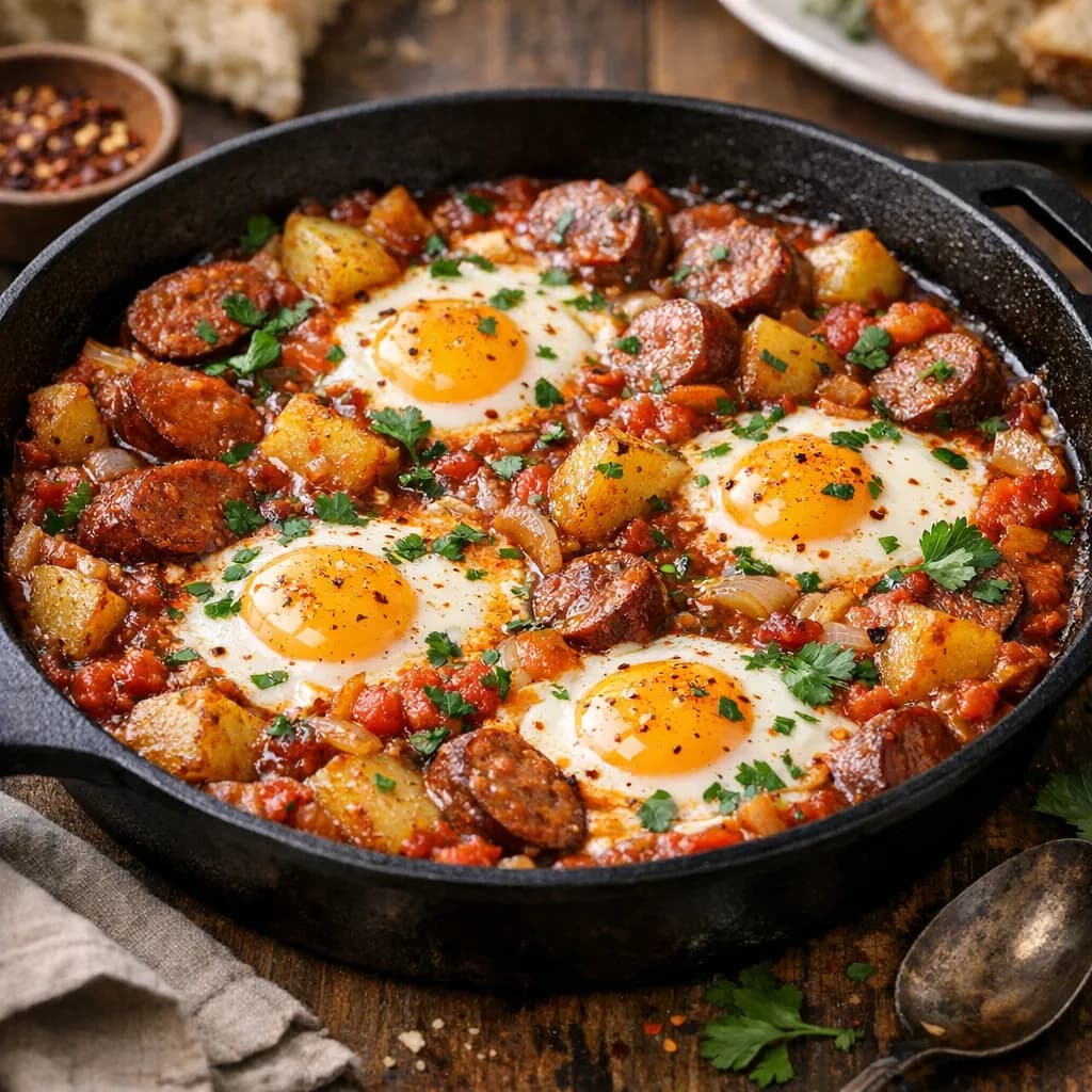 Sausage and Potato Shakshuka