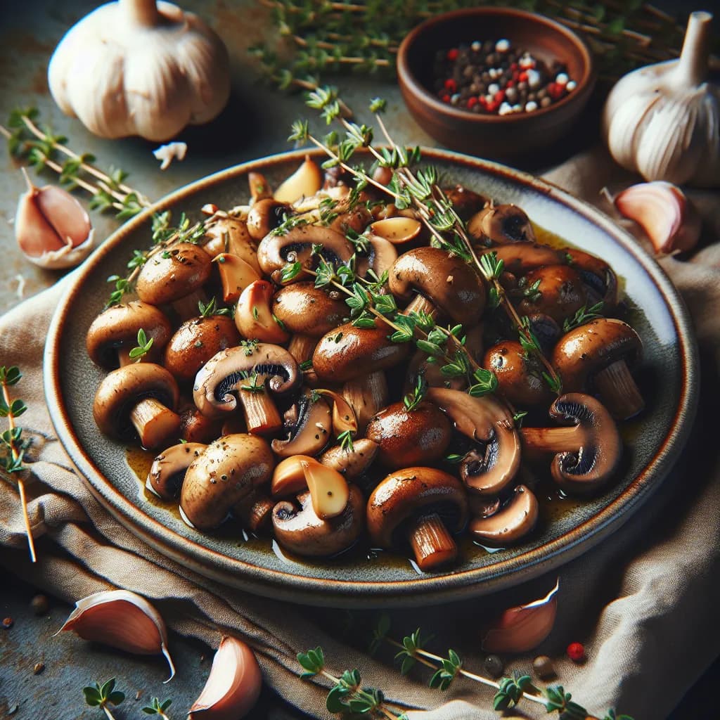 Sauteed Mushrooms with Garlic and Thyme