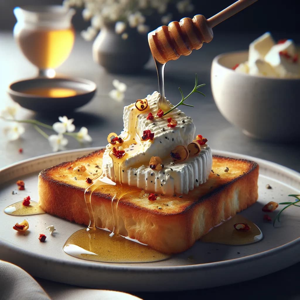Savory Cheese and Honey Toast