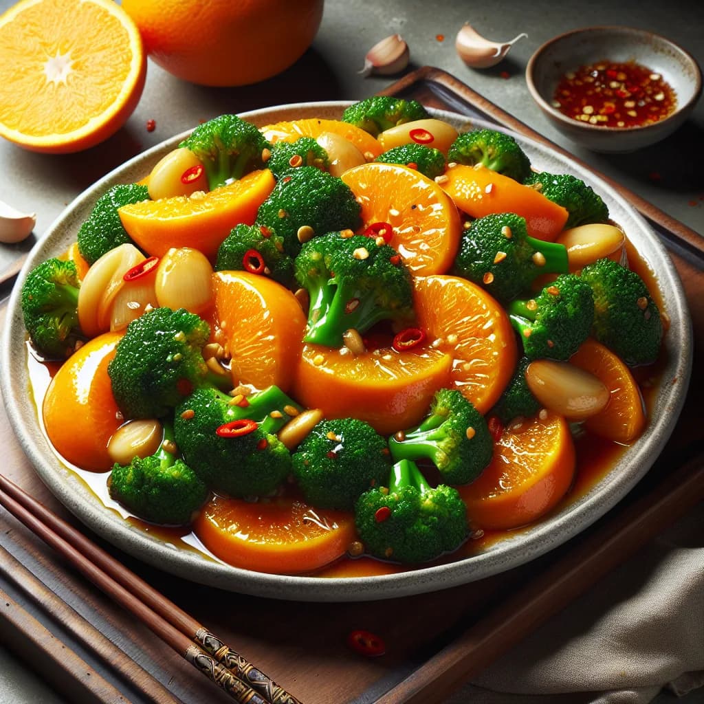 Savory Orange Broccoli Stir-Fry