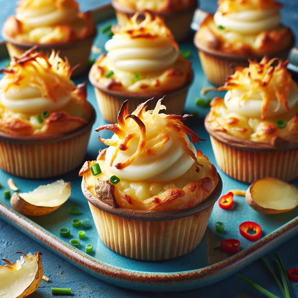 Savory Potato Cupcakes