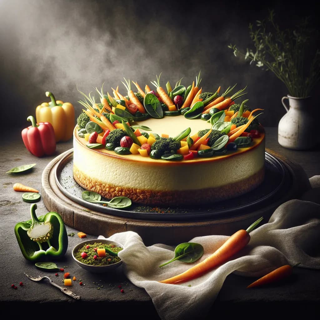 Savory Vegetable Cheesecake