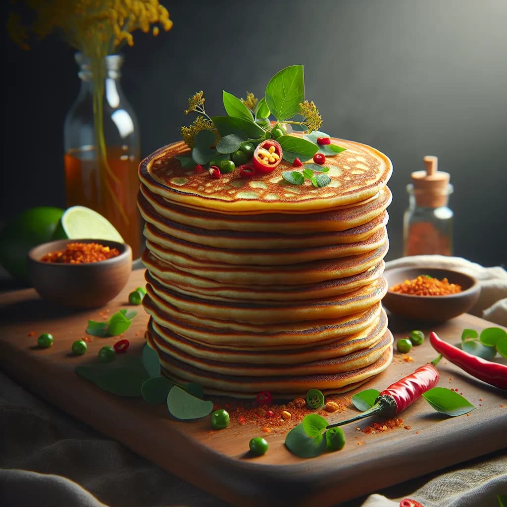 Savory Wheat Pancakes