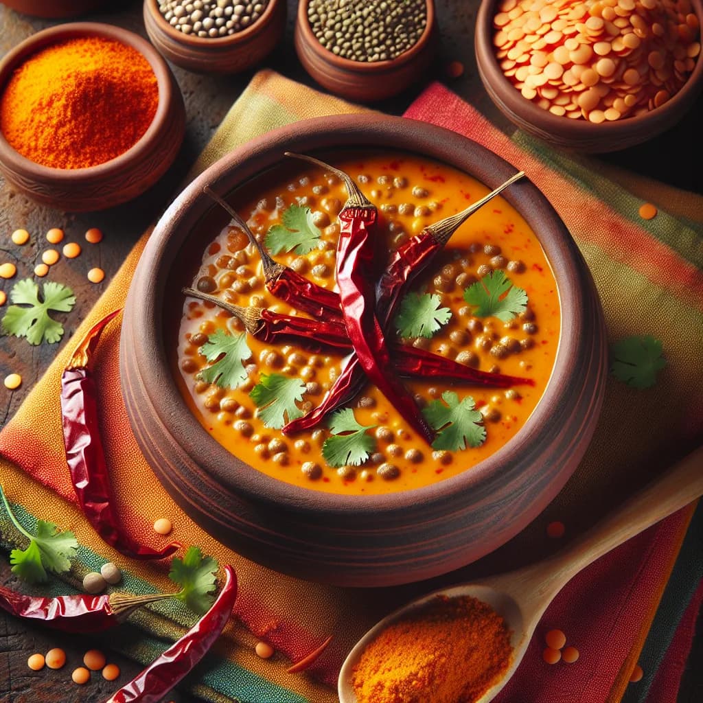 Scharfe Indische Linsensuppe (Dal)