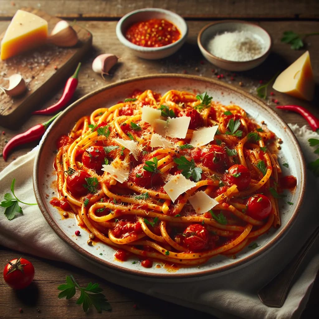 Scharfe Nudeln alla Arrabbiata