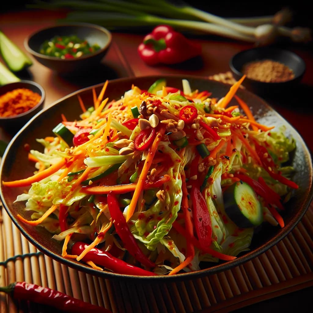 Scharfer Chinesischer Krautsalat