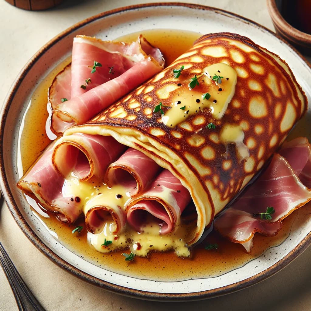 Schinken-Käse-Pfannkuchen