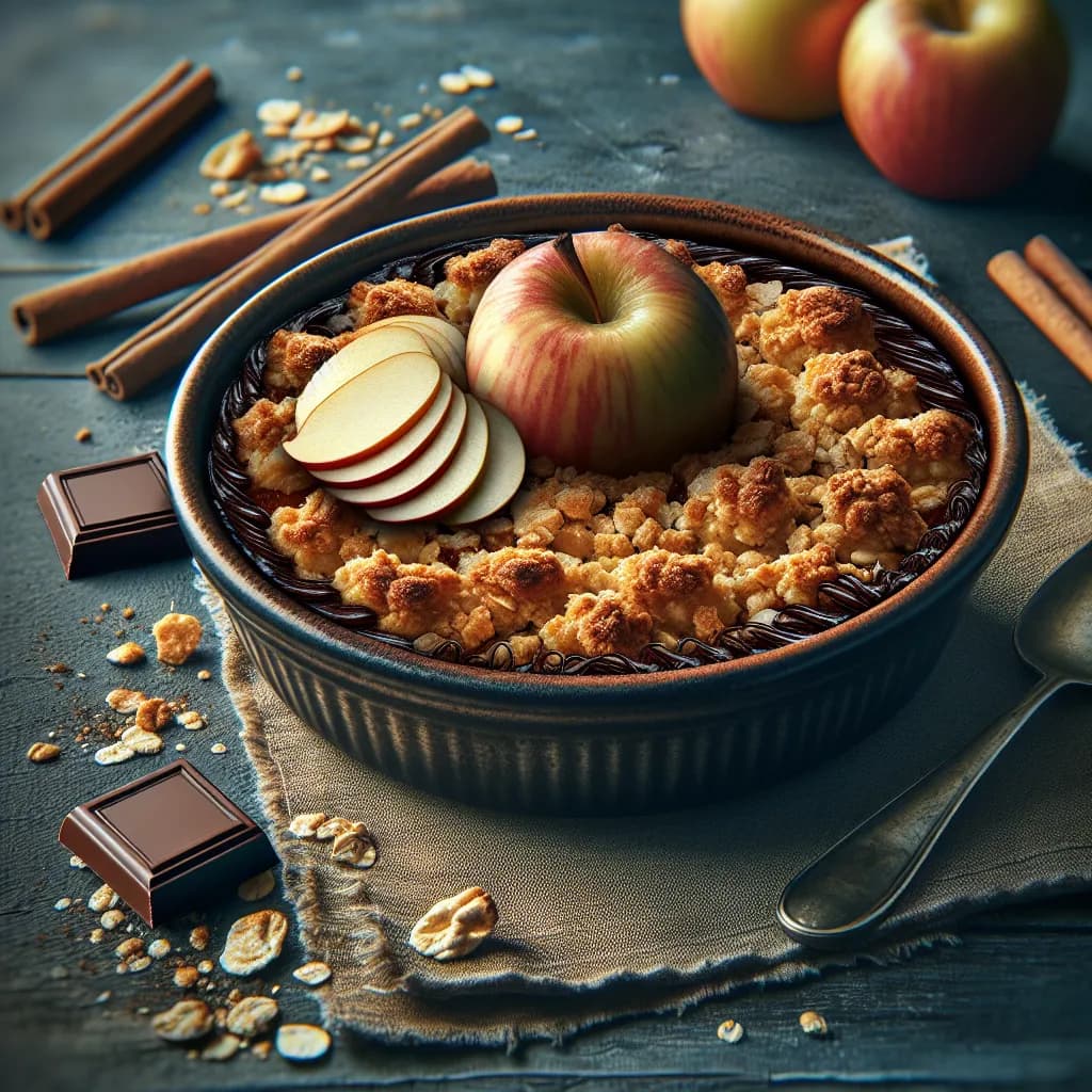 Schokoladen-Apfel-Crumble