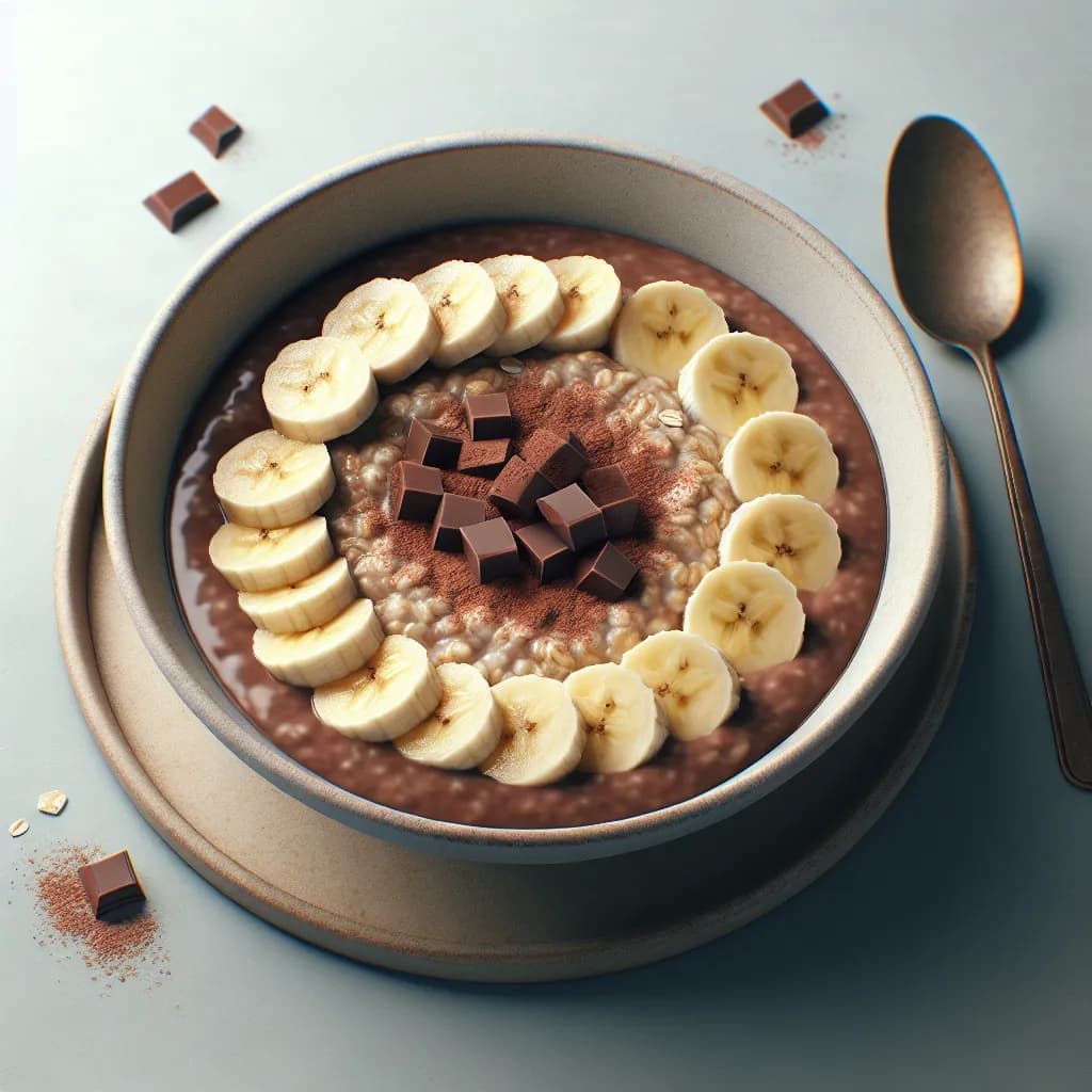 Schokoladen-Bananen Overnight Oats