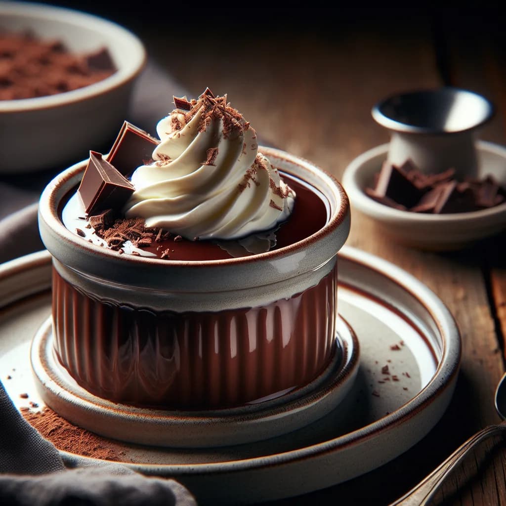 Schokoladen-Sahnepudding
