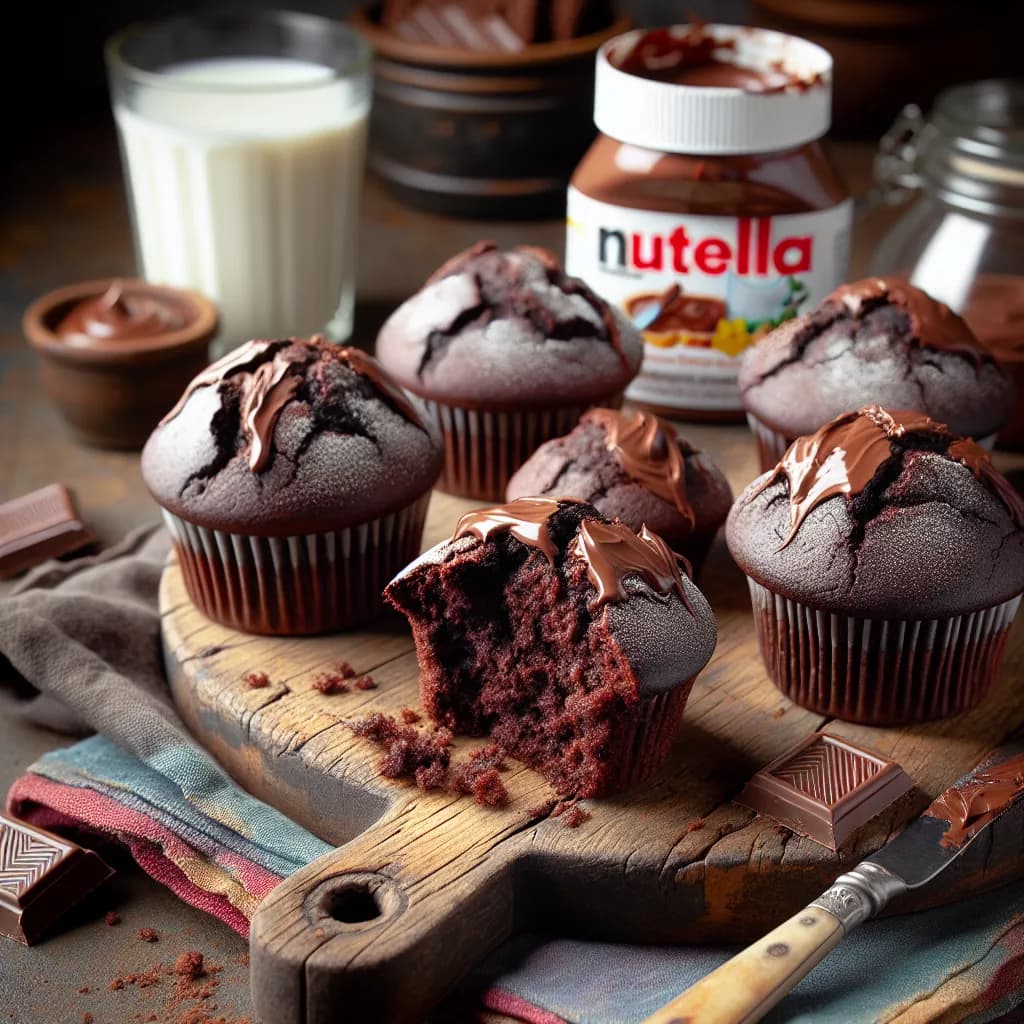 Schokomuffins mit Nutella