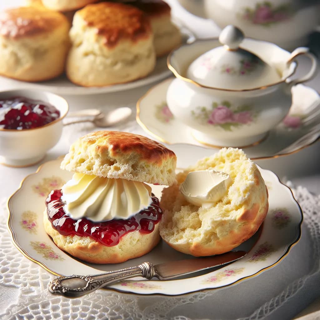 Scones with Clotted Cream and Jam