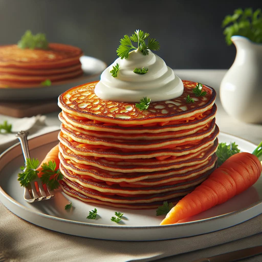 Semolina Carrot Pancakes