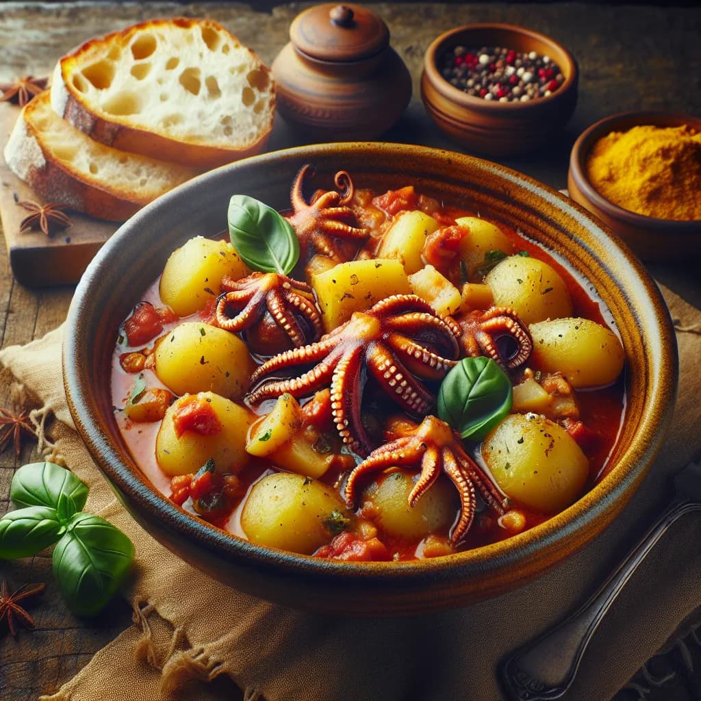 Seppie e Patate in Umido